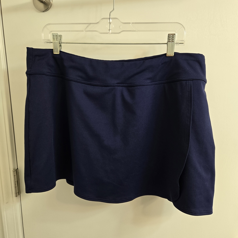 TYR Swim Skort, Navy, Size 18